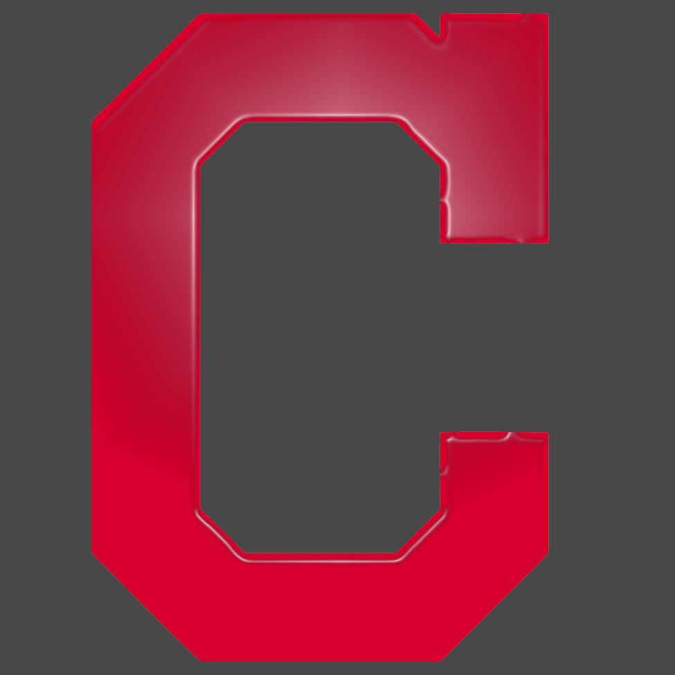 Cleveland Indians Plastic Effect Logo vinyl decal